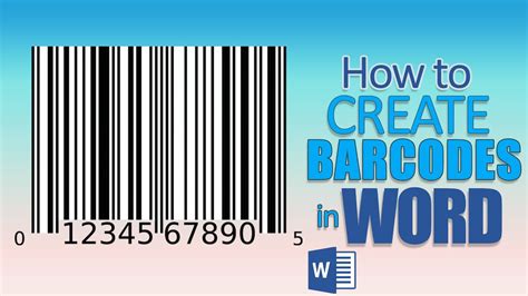 generate barcode in word