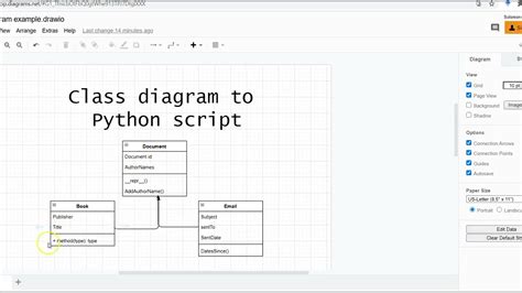 generate class diagram from python code online