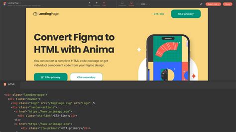 generate html from figma