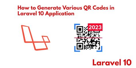 generate qr code in laravel 10