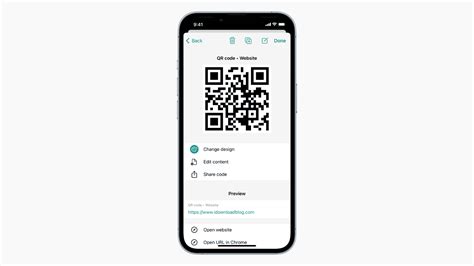 generate qr code on iphone