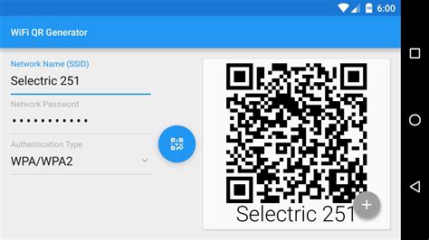 generate qr code wifi android