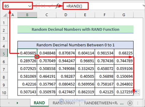 generate random numbers with 2 decimals in excel