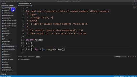 generate random numbers without repetition python