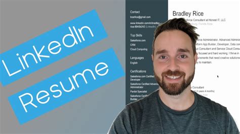 generate resume from linkedin profile free