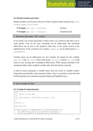 generate uniform random numbers stata