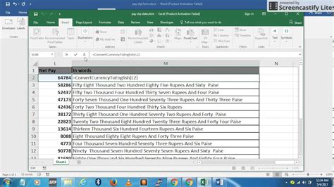 generate word document from excel data