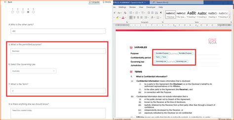 generate word document from form