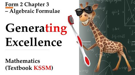 generating excellence math form 2 chapter 3