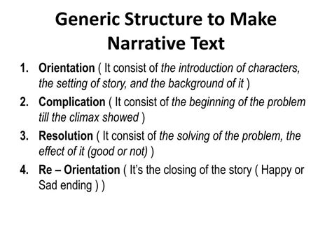 generic structure of narrative text legend