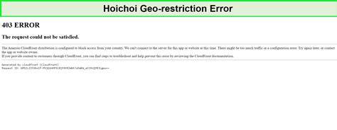 Geo Restriction Error