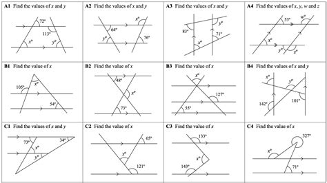 geometry parallel lines questions