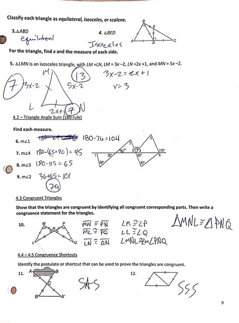geometry practice problems with answers
