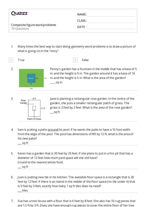 geometry word problems with solutions pdf