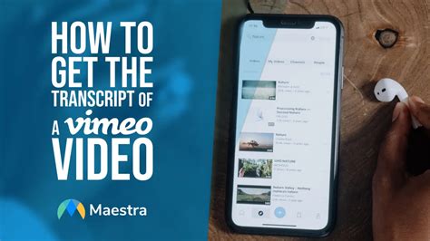get a transcript of a vimeo video