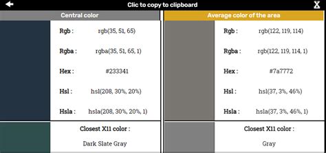 get color code chrome extension