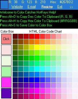 get color code from screen online