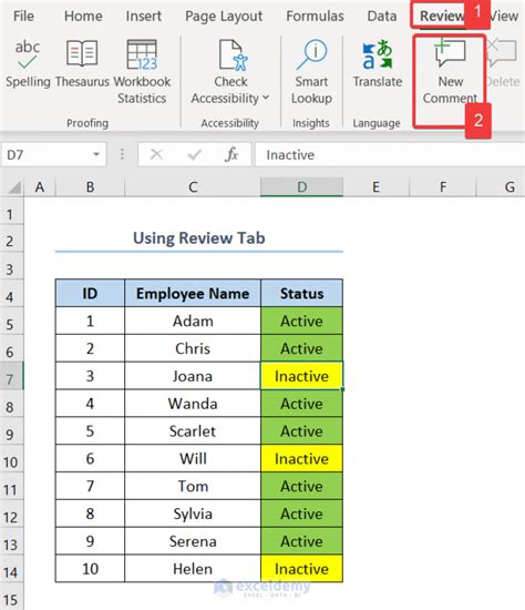 get comment in excel