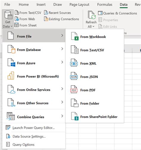 get data from excel in power bi