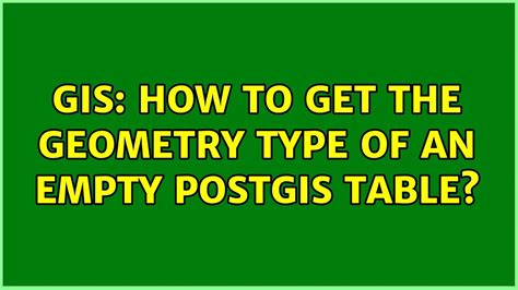 get geometry type postgis