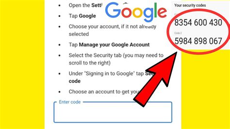 get google security code on chromebook