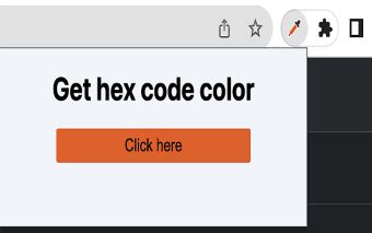get hex code from image chrome extension