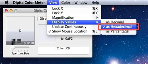 get hex code from image mac