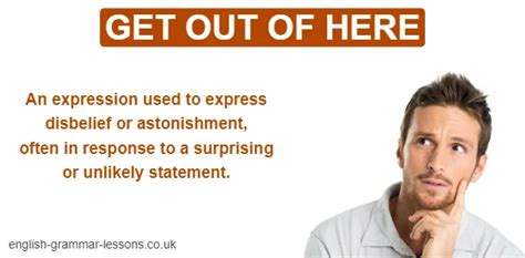 get lost from here meaning in english