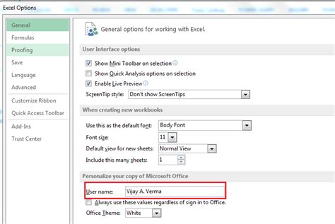 get username in excel vba