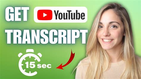 getting a transcript from a video