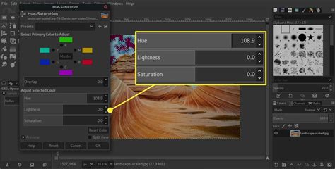 gimp average color of selection