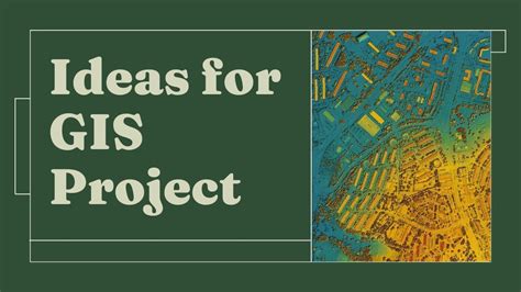 gis project topics for undergraduate students