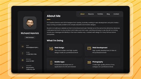 github portfolio examples