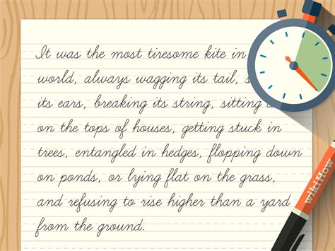 give an example of cursive writing