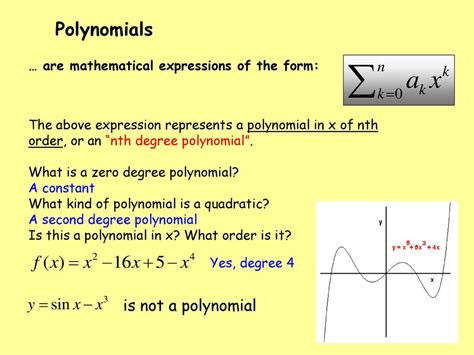 give example of mathematical expression which is not a polynomial