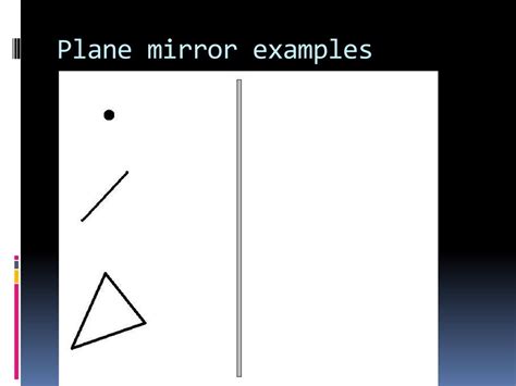 give examples of plane mirror