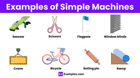 give five example of simple machine