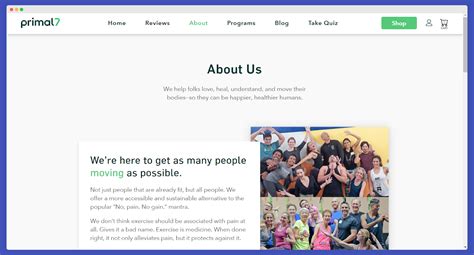 give me an example of a web page