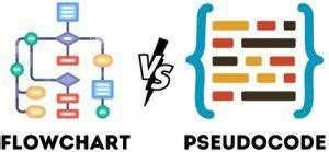 give the difference between flowchart and pseudocode
