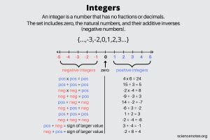 give three examples of integers