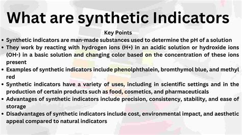 give two examples each of natural indicators and synthetic indicators