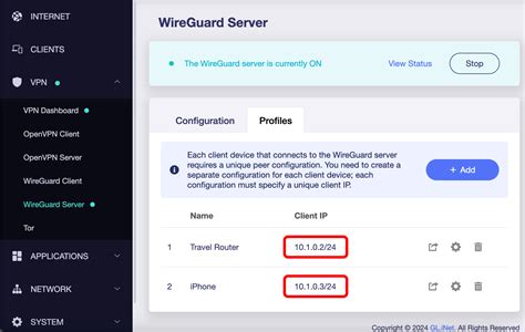 gl inet wireguard setup