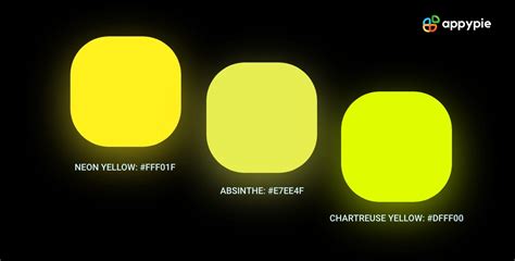 glowing yellow hex code