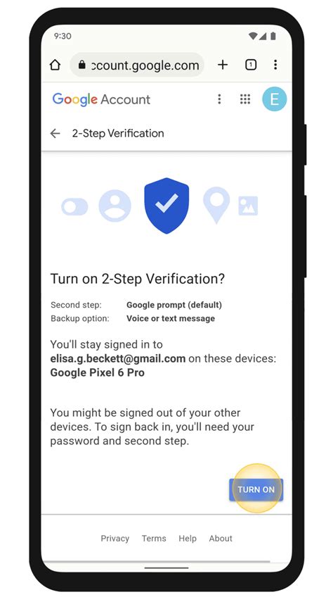 gmail 2 step verification not working new iphone