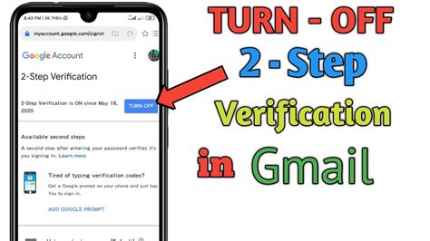 gmail 2 step verification not working youtube