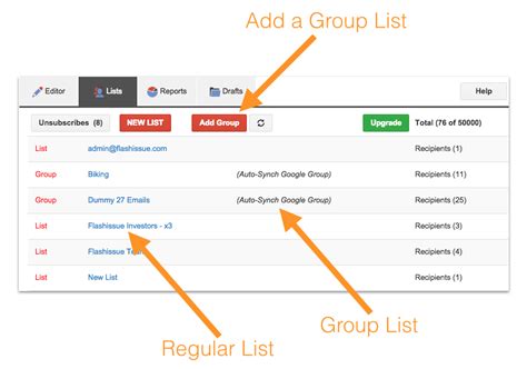 gmail create mailing list group