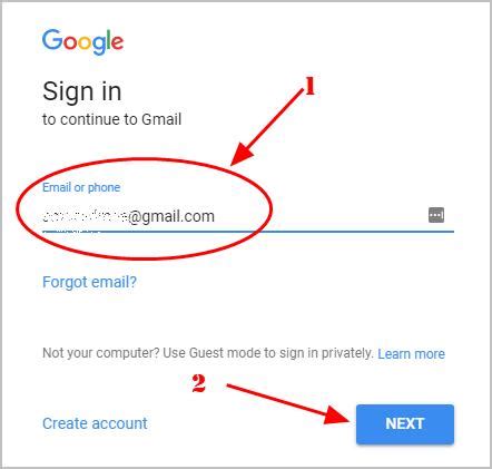 gmail forgot password security code
