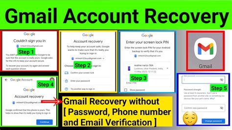 gmail forgot password without verification code