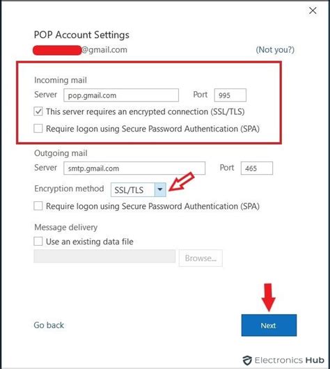 gmail pop server settings
