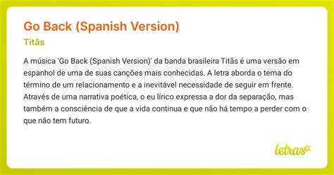 go back in spanish meaning